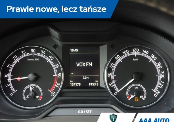 Skoda Octavia cena 49000 przebieg: 137178, rok produkcji 2018 z Głowno małe 172